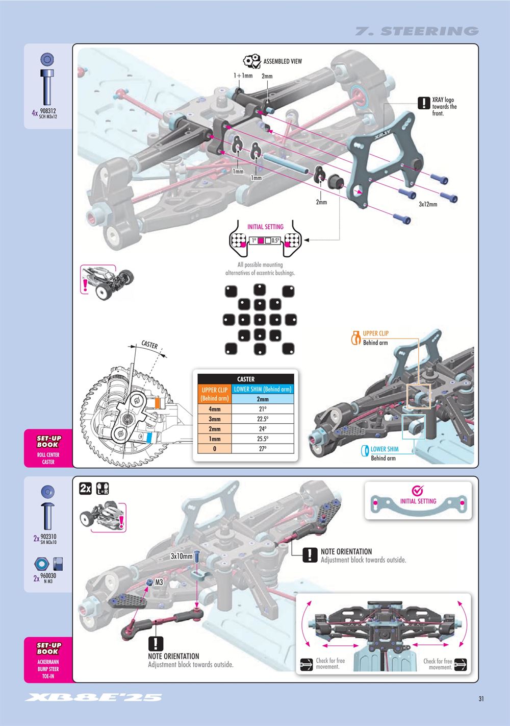 Xray - XB8E 2025 (XB8E'25) - Manual - Page 31