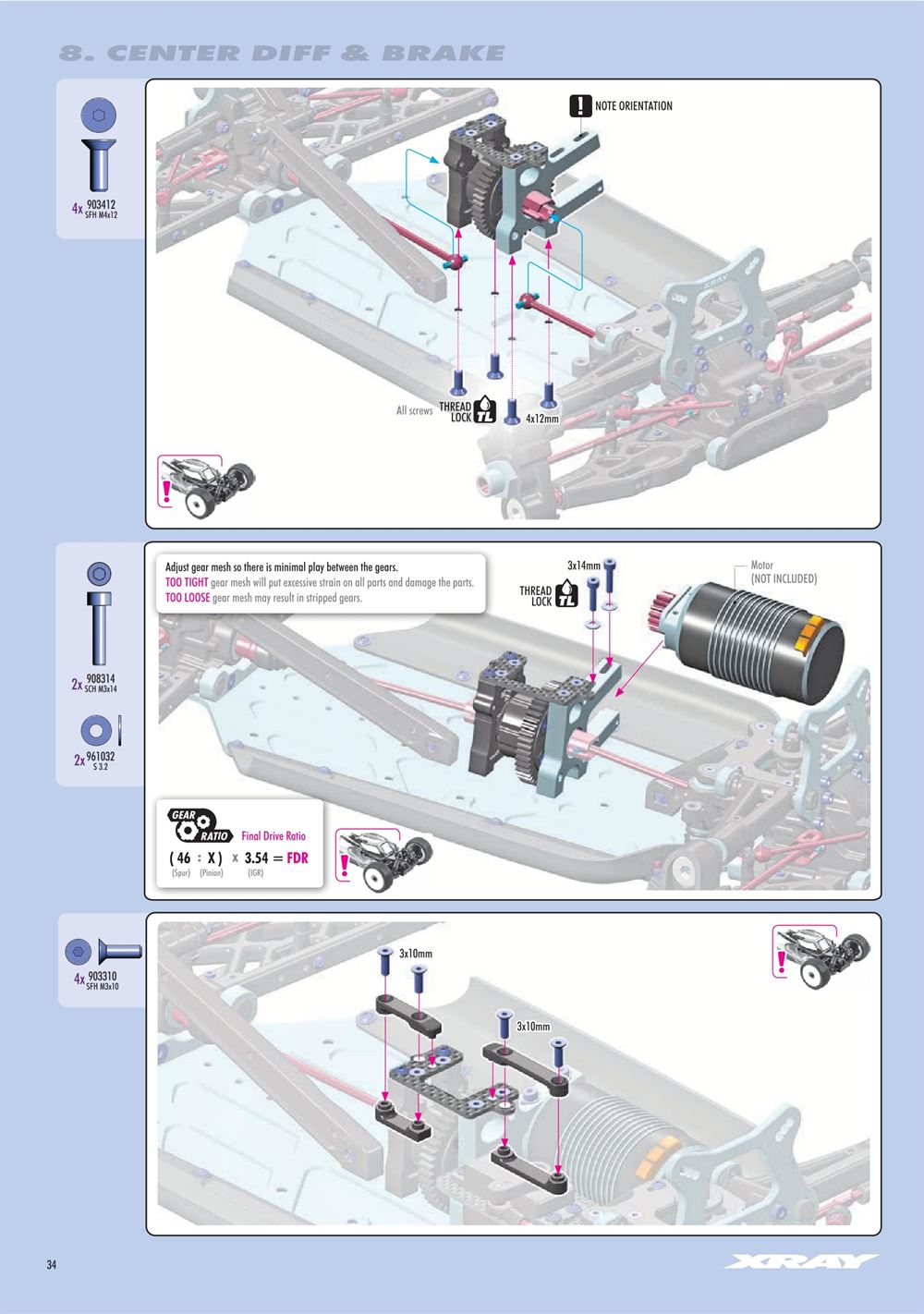 Xray - XB8E 2025 (XB8E'25) - Manual - Page 34