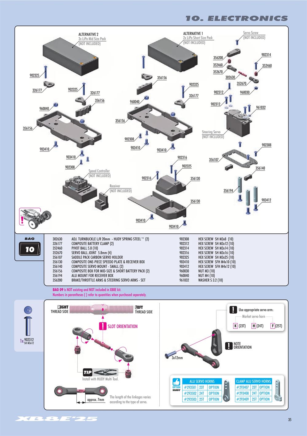 Xray - XB8E 2025 (XB8E'25) - Manual - Page 35