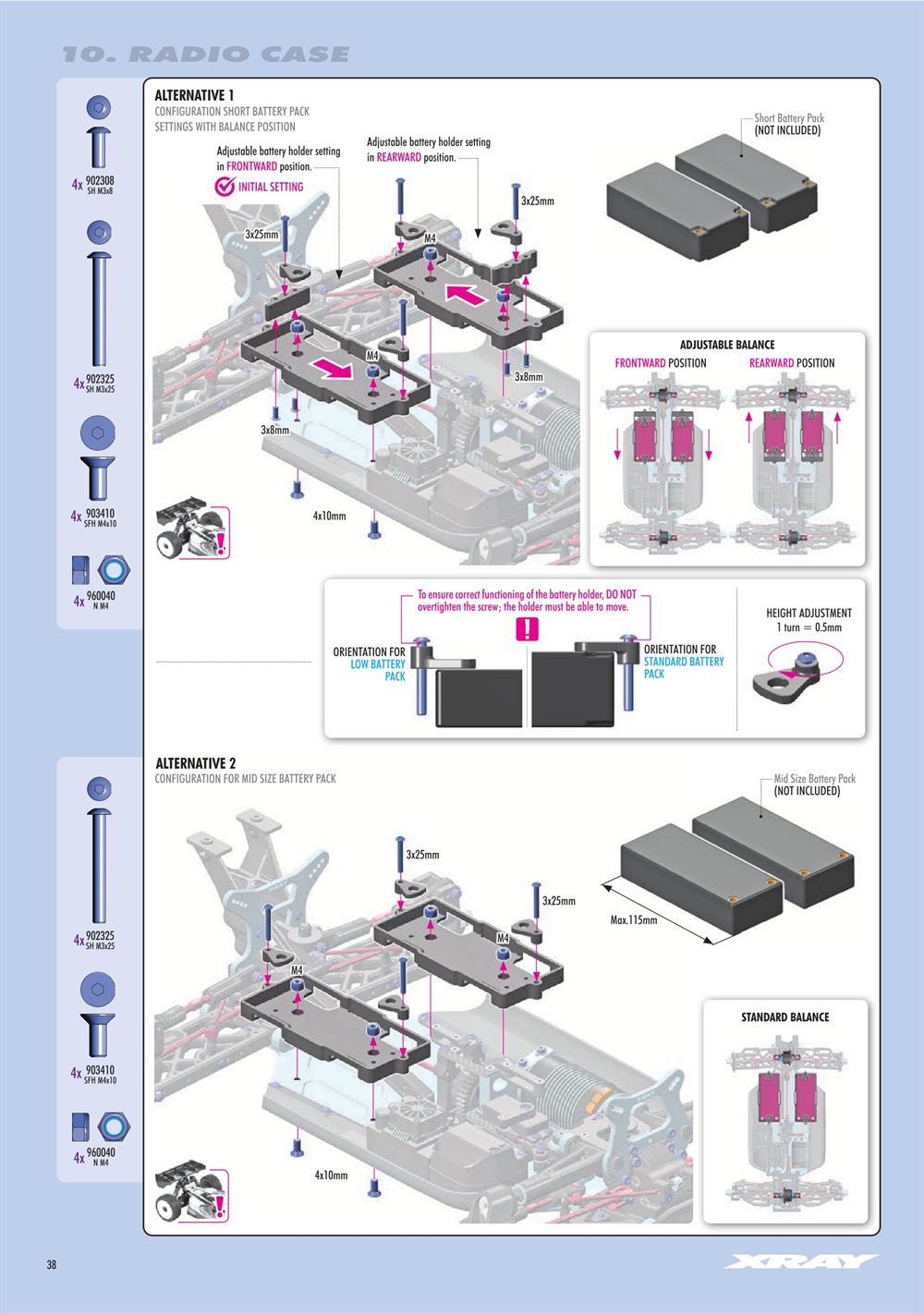 Xray - XB8E 2025 (XB8E'25) - Manual - Page 38