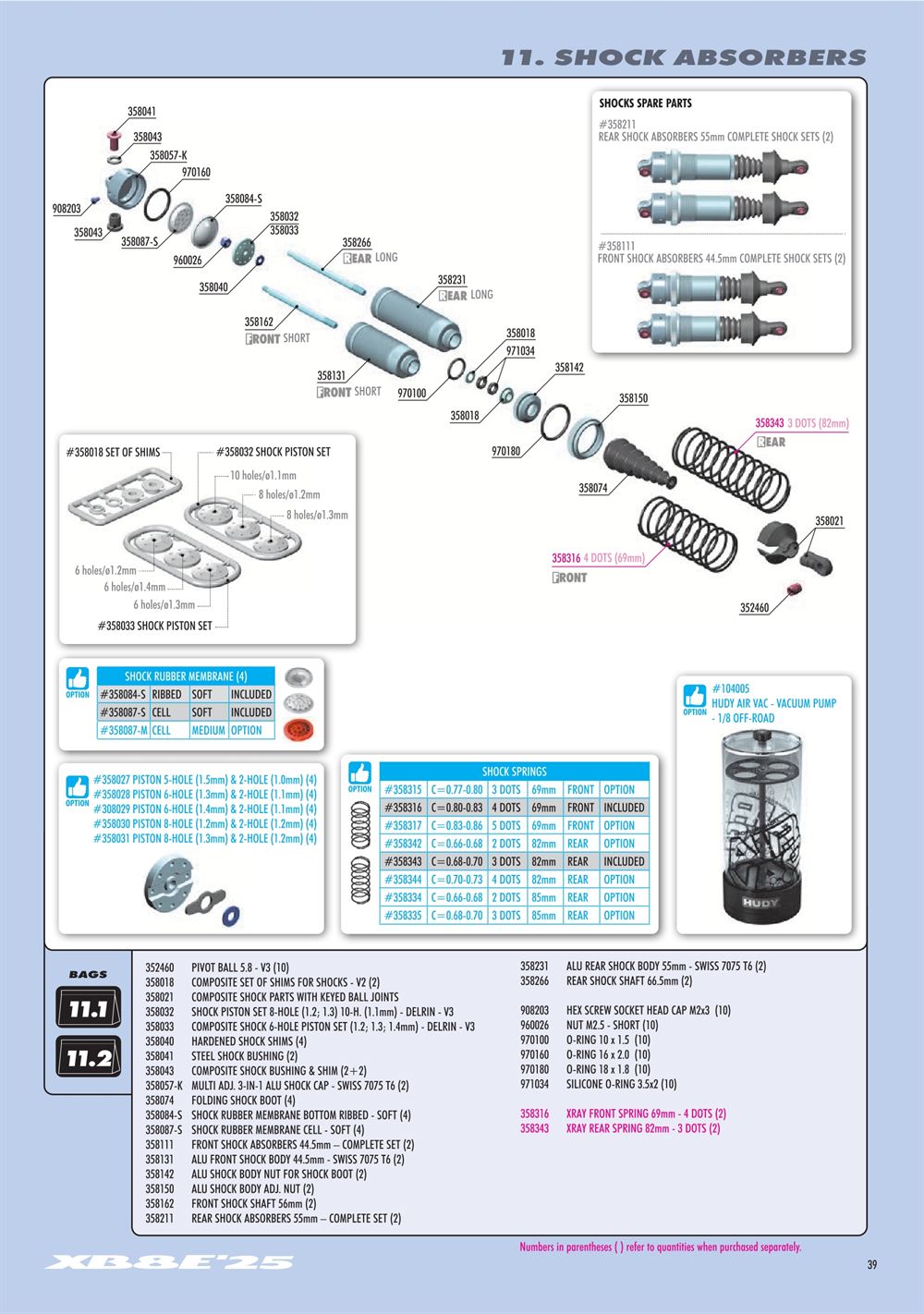 Xray - XB8E 2025 (XB8E'25) - Manual - Page 39
