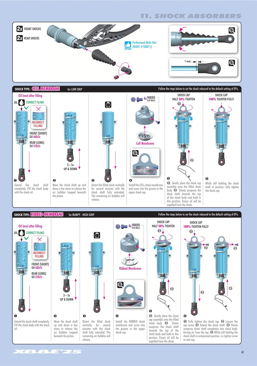Xray - XB8E 2025 (XB8E'25) - Manual - Page 41