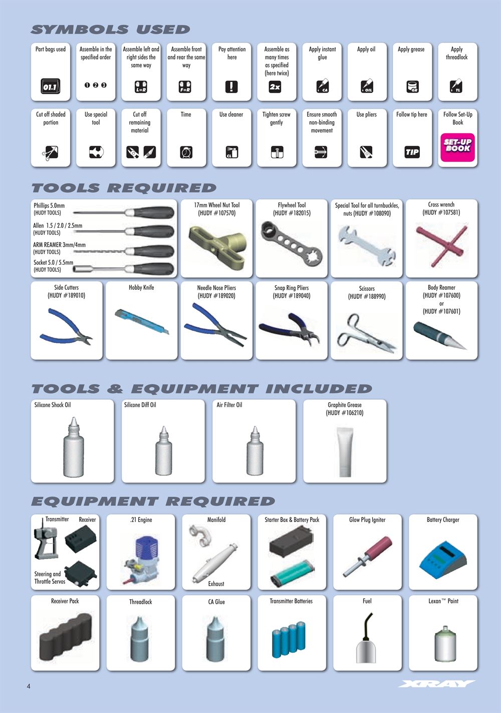 Xray - XB9 2012 - Manual - Page 4