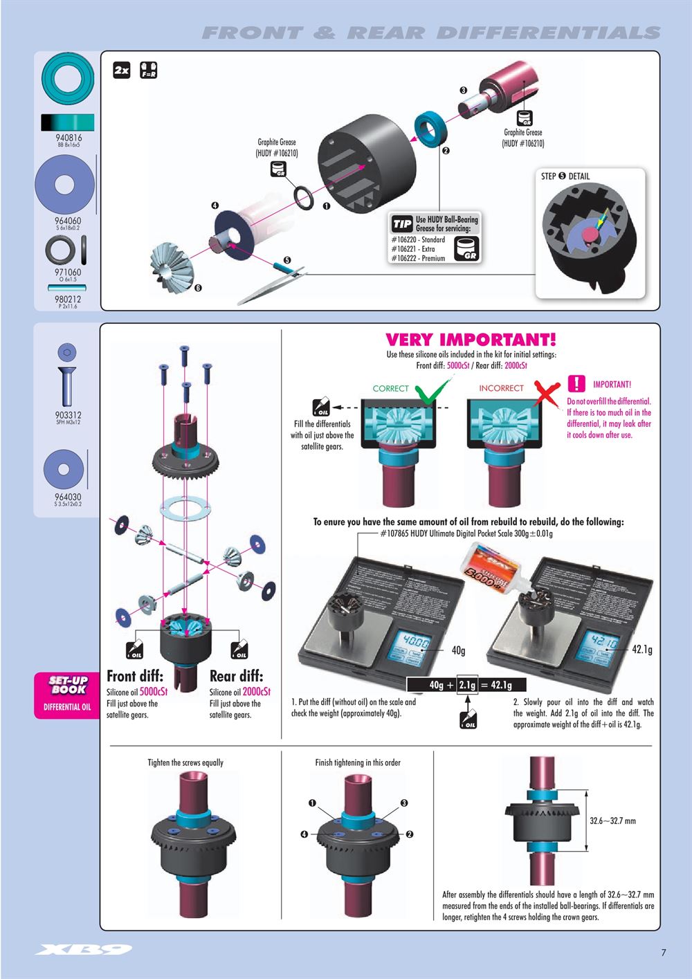 Xray - XB9 2012 - Manual - Page 7