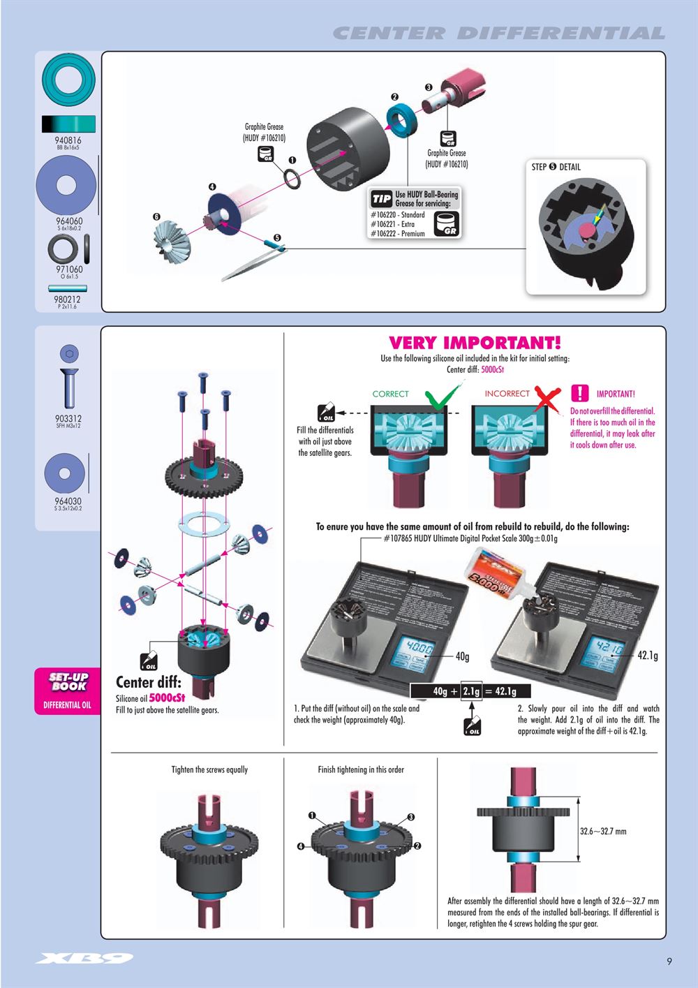 Xray - XB9 2012 - Manual - Page 9