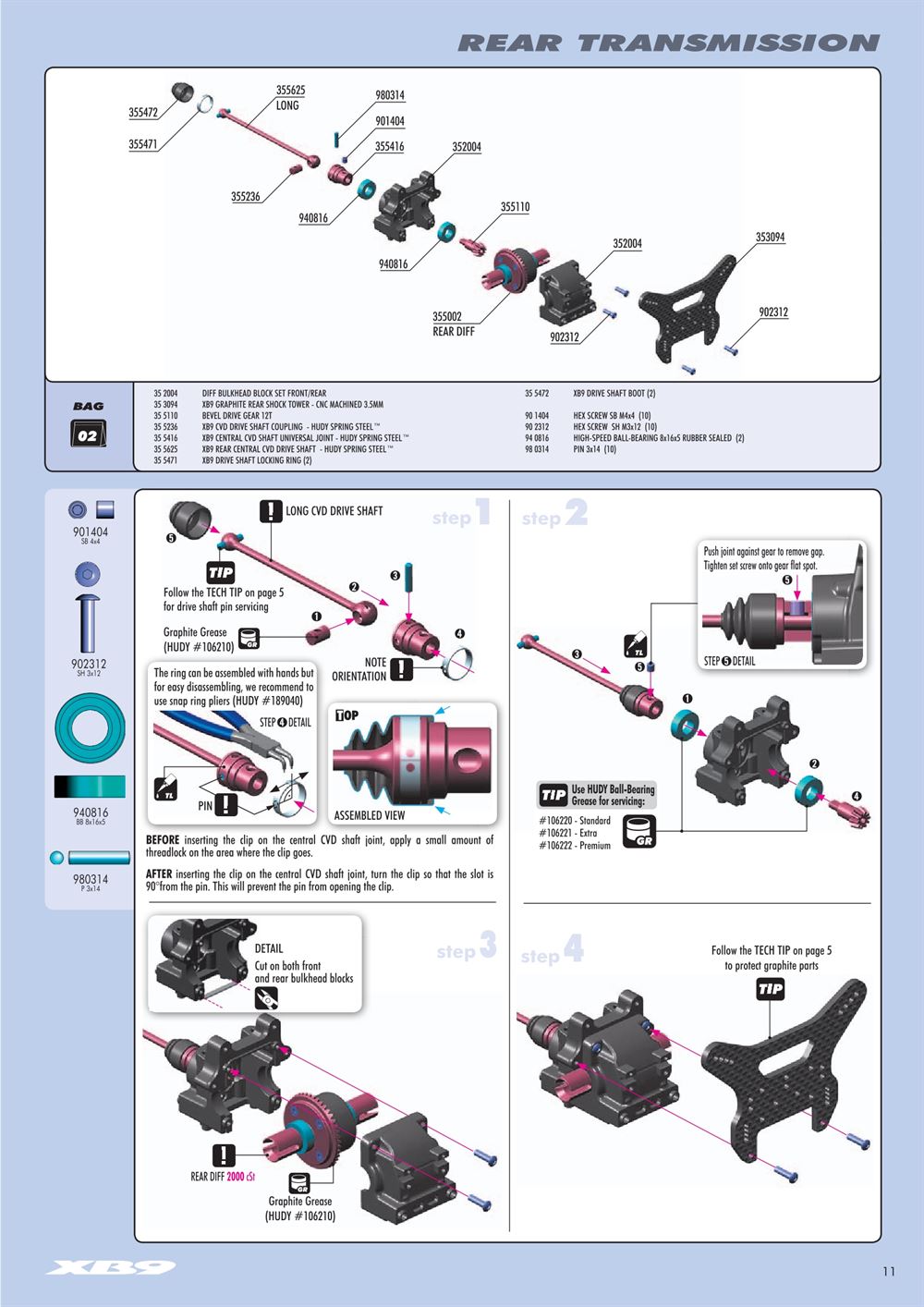 Xray - XB9 2012 - Manual - Page 11