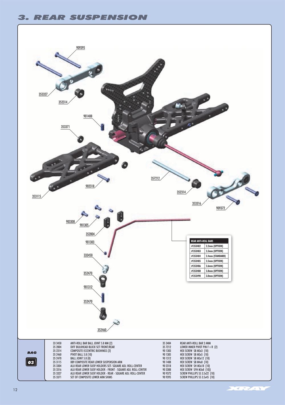 Xray - XB9 2012 - Manual - Page 12