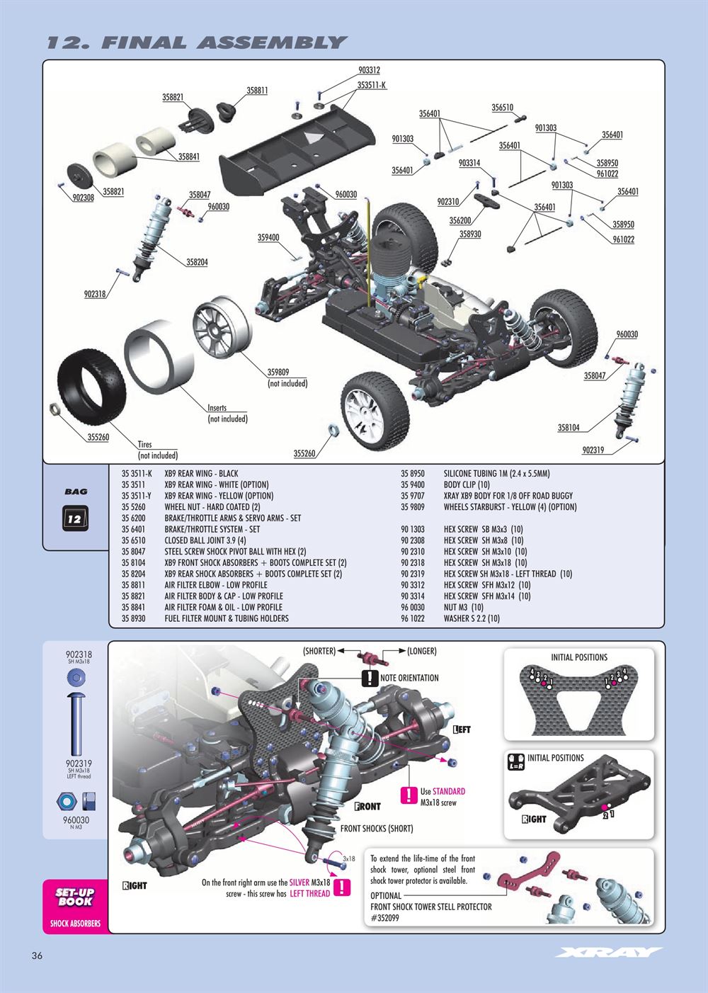 Xray - XB9 2012 - Manual - Page 36