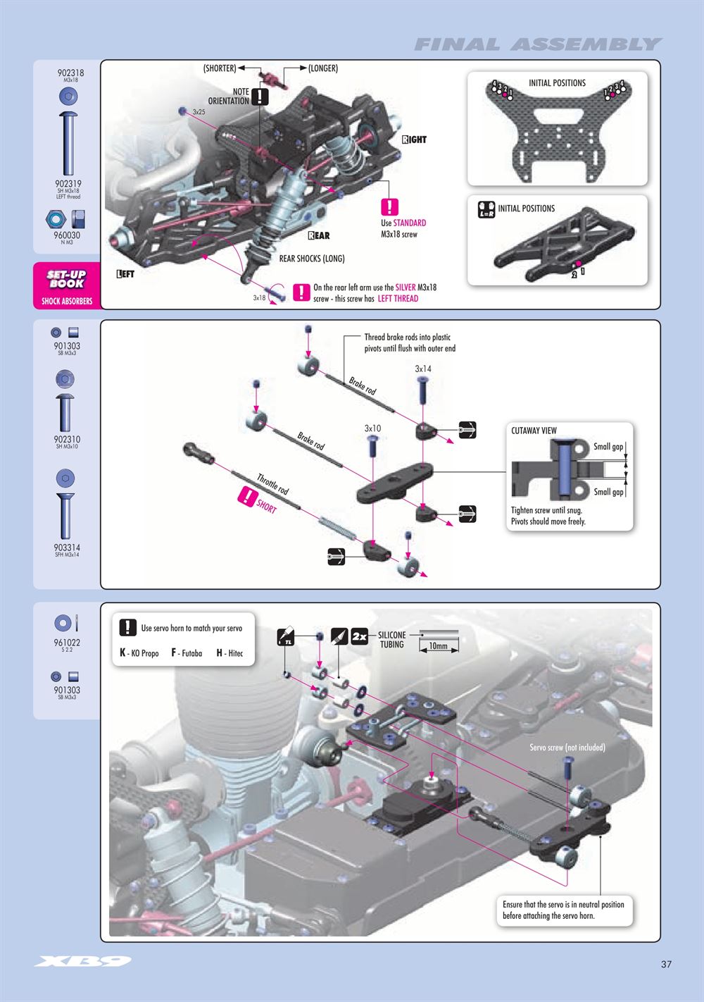 Xray - XB9 2012 - Manual - Page 37