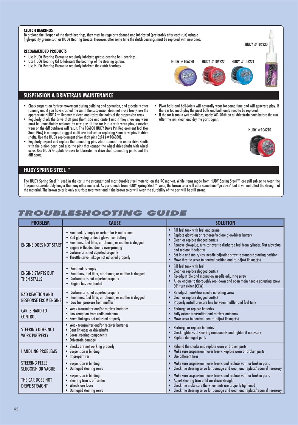 Xray - XB9 2012 - Manual - Page 42