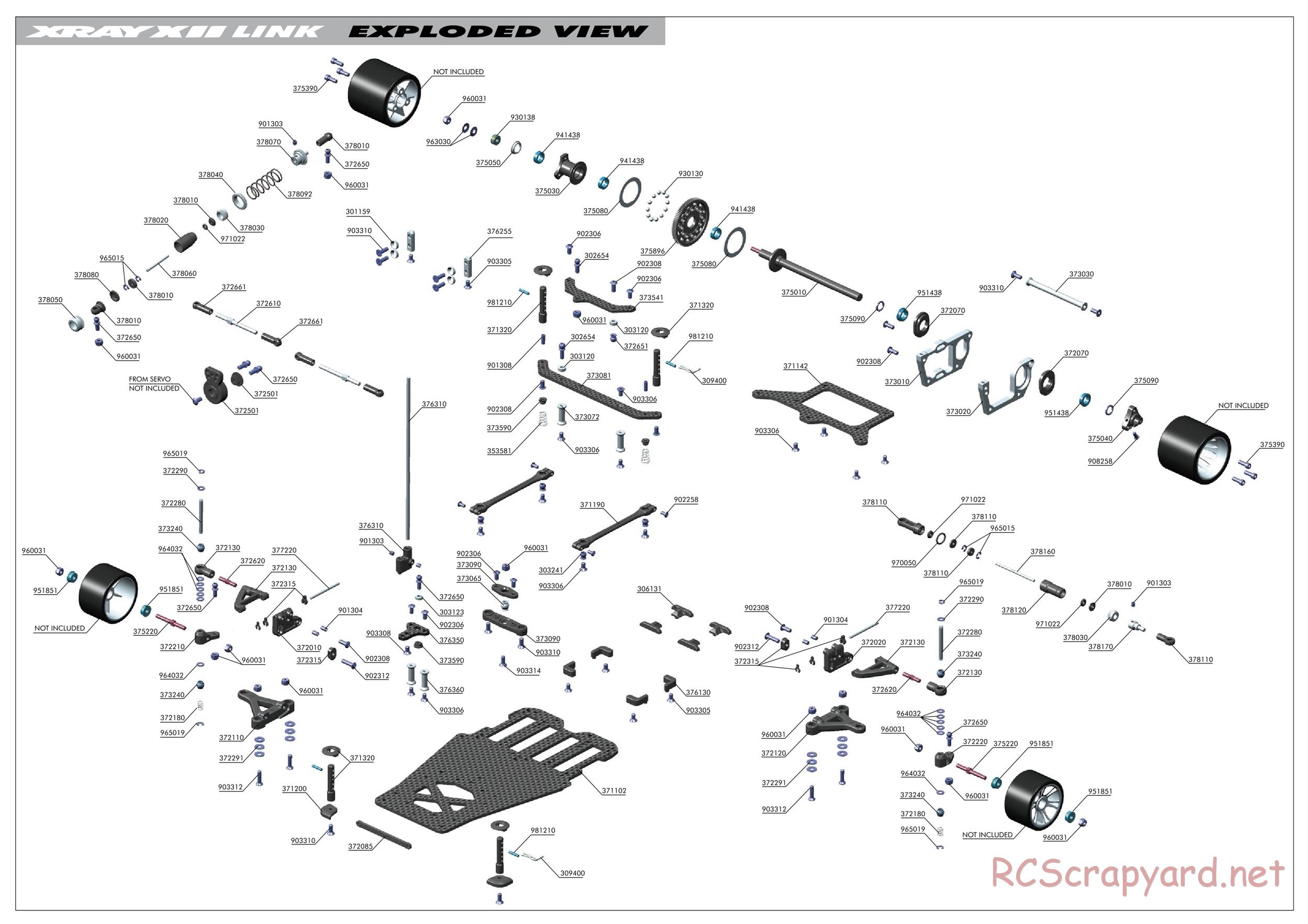 Xray - XII Link - Exploded View