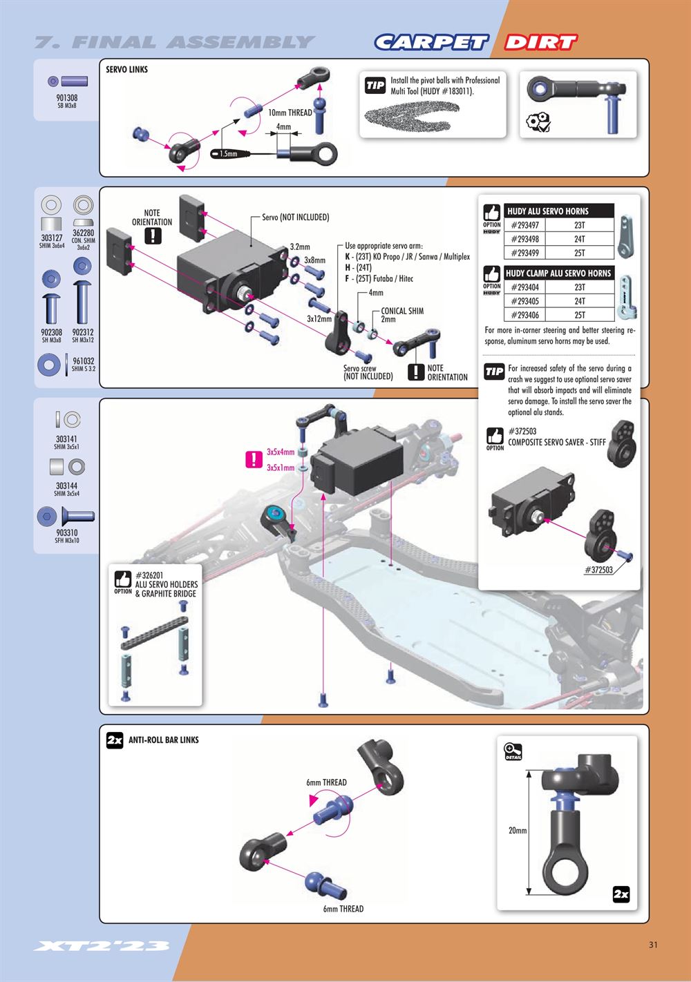 Xray - XT2C 2023 (XT2C'23) - Manual - Page 31