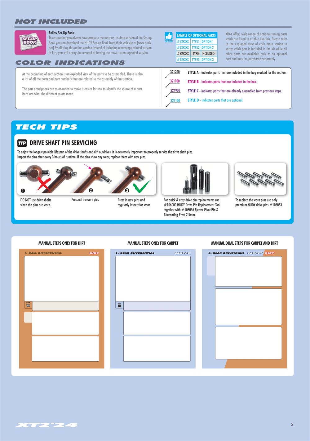 Xray - XT2D 2024 (XT2D'24) - Manual - Page 5