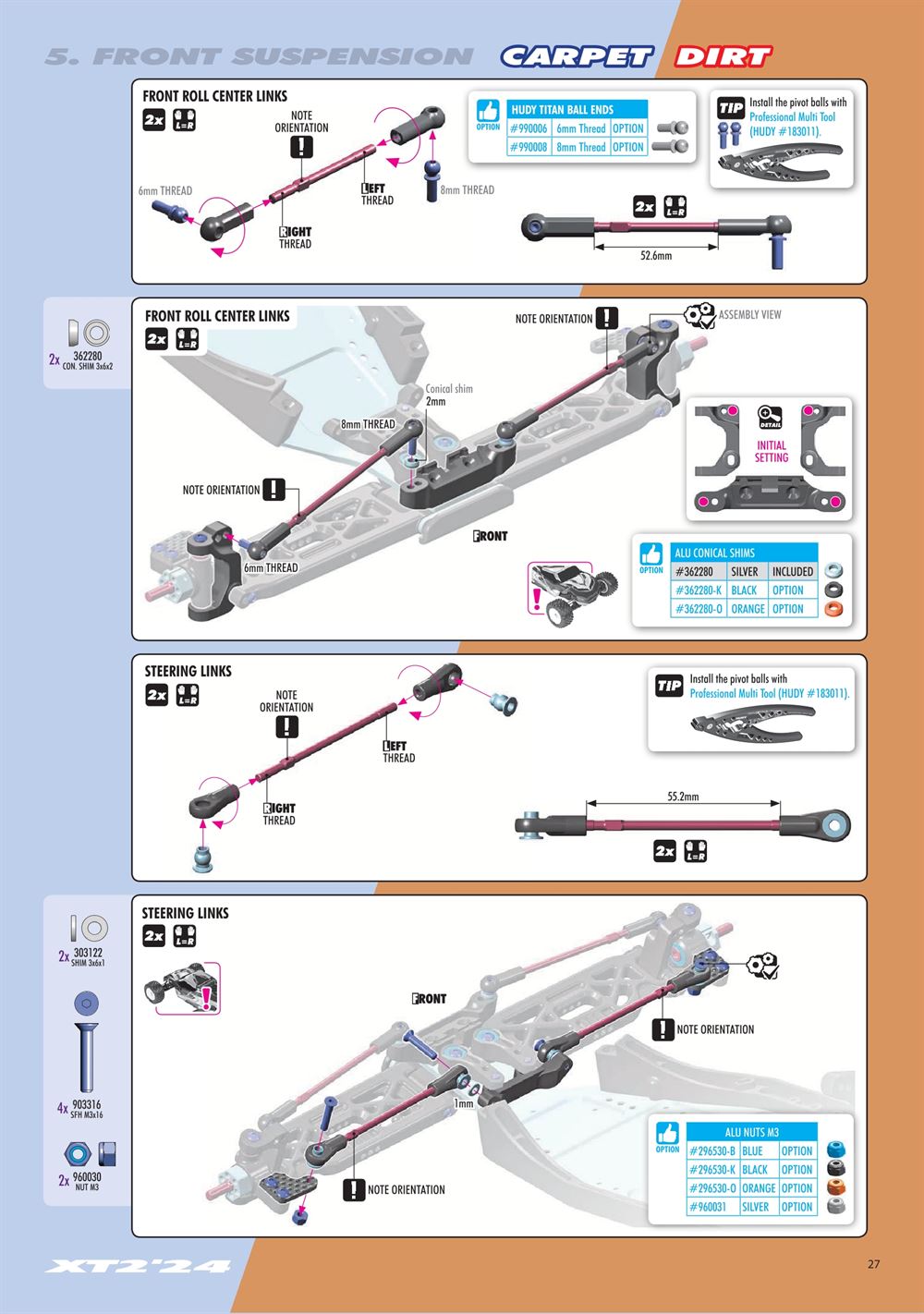Xray - XT2D 2024 (XT2D'24) - Manual - Page 27