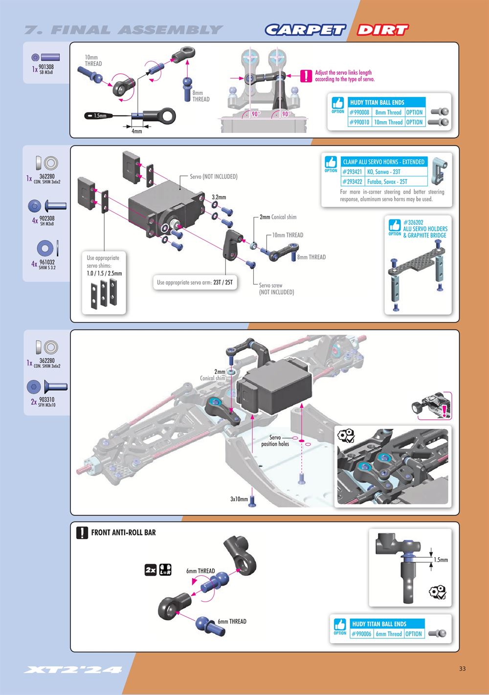 Xray - XT2D 2024 (XT2D'24) - Manual - Page 33