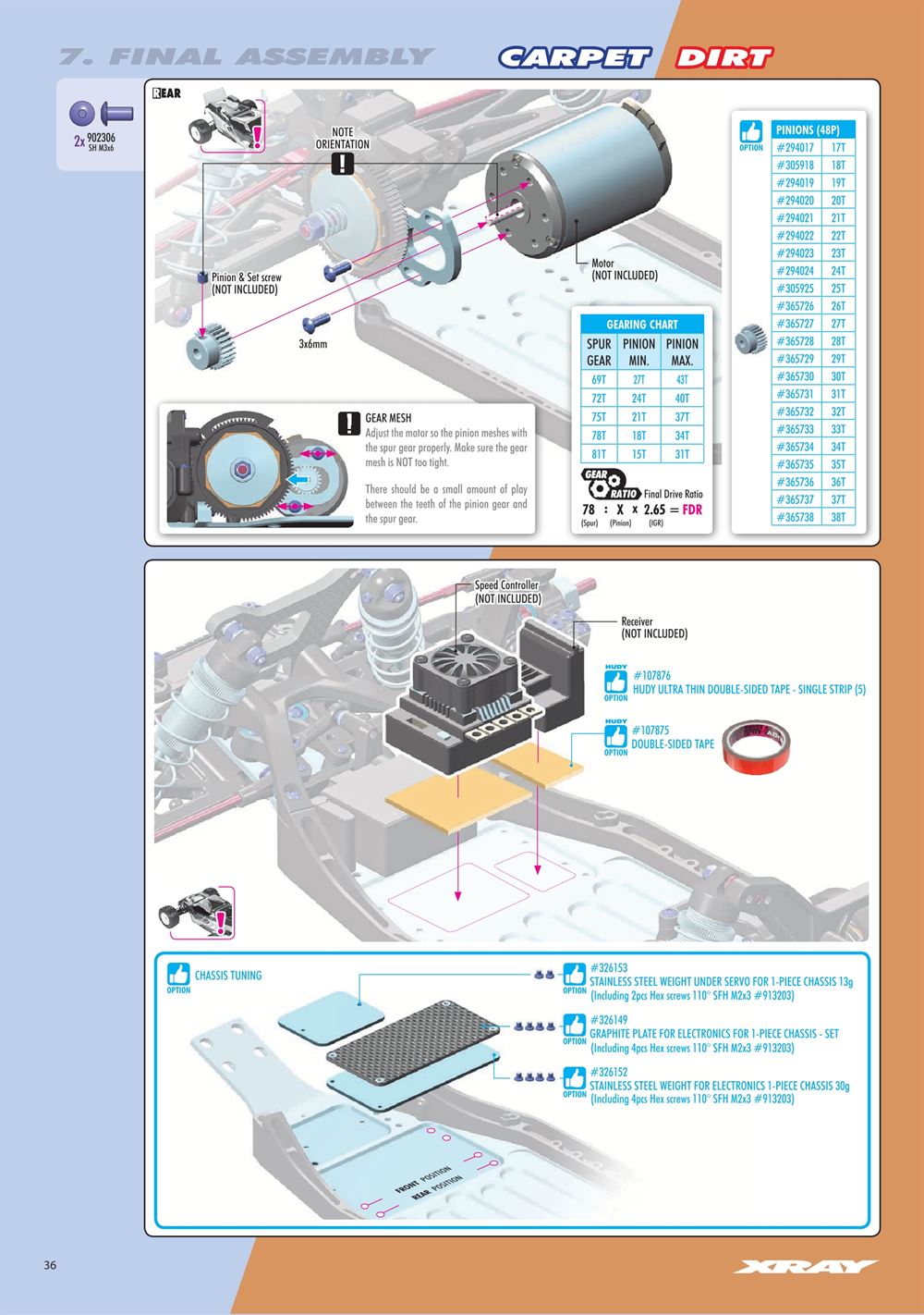 Xray - XT2D 2024 (XT2D'24) - Manual - Page 36