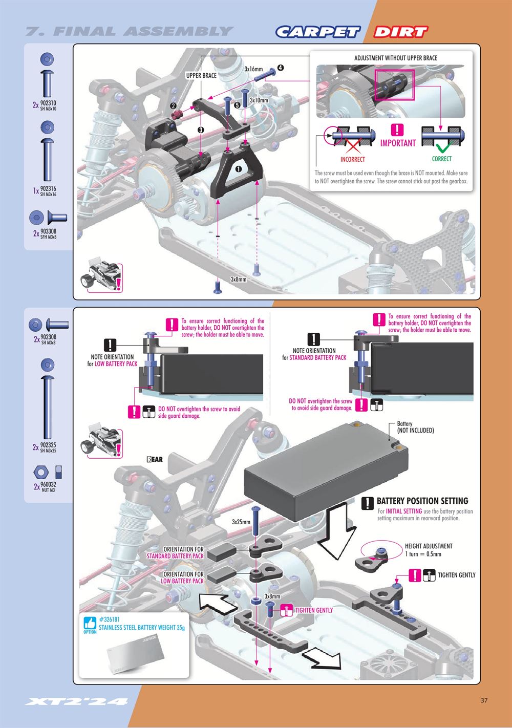 Xray - XT2D 2024 (XT2D'24) - Manual - Page 37