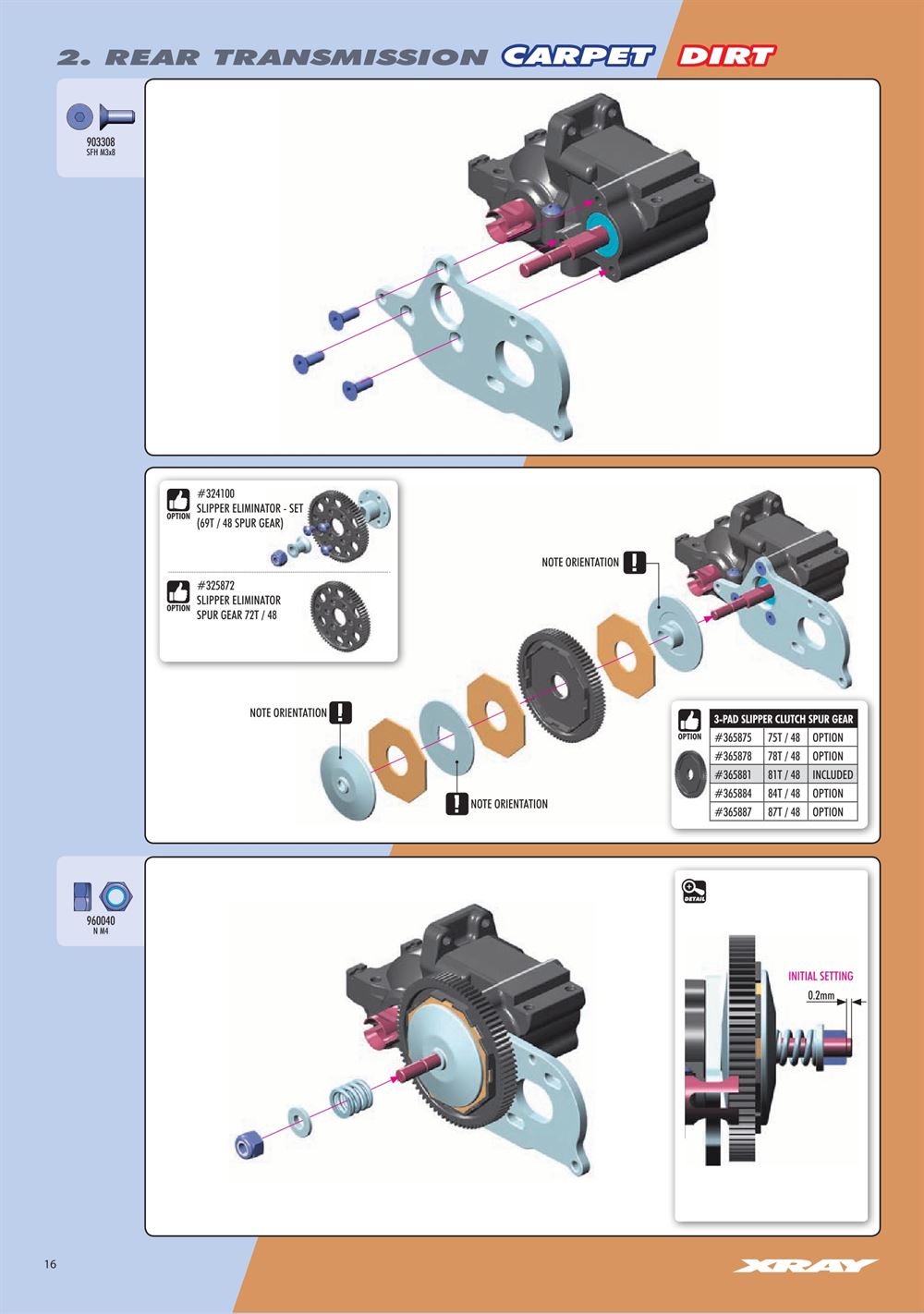 Xray - XT2D 2019 (XT2D'19) - Manual - Page 16