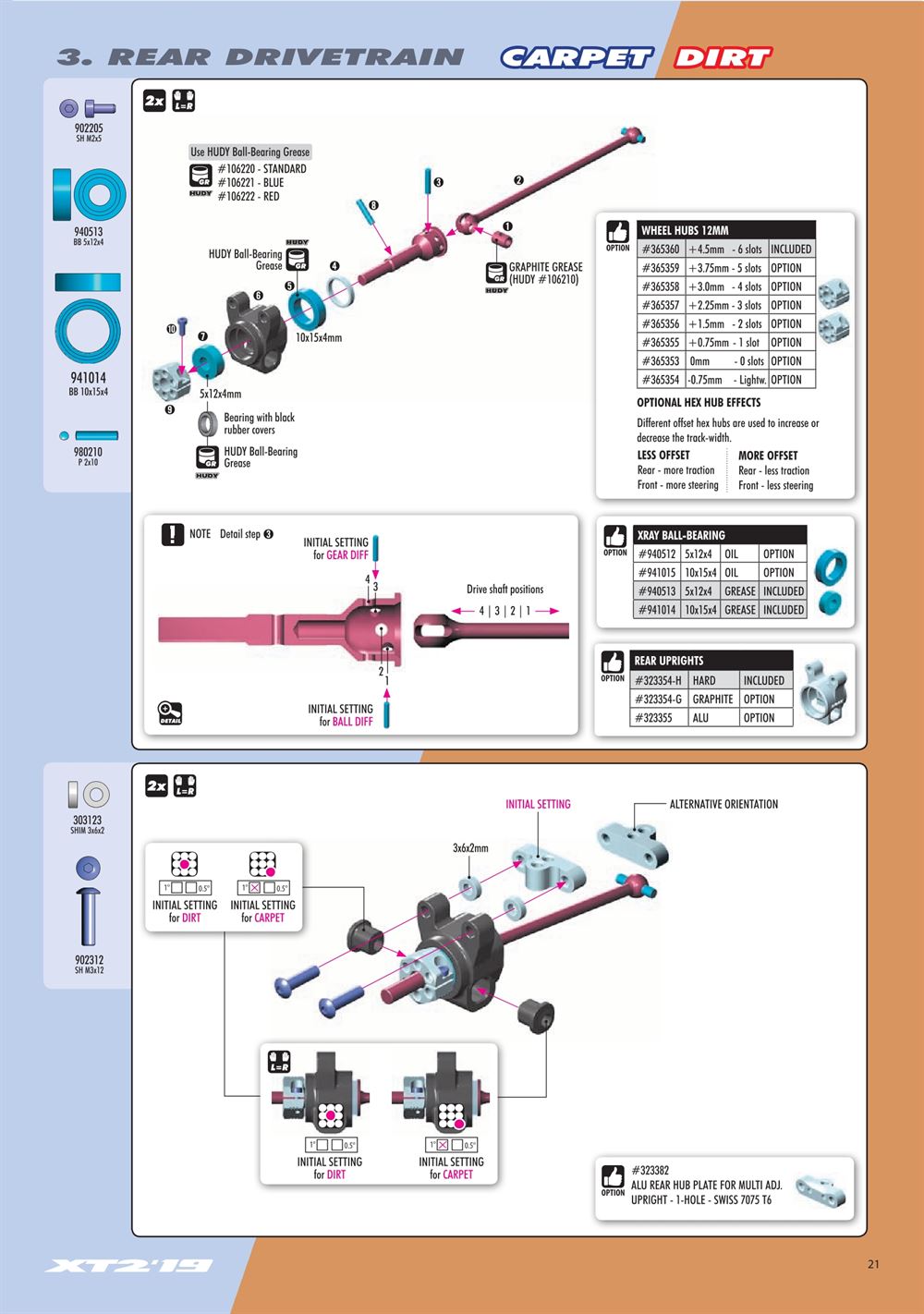 Xray - XT2D 2019 (XT2D'19) - Manual - Page 21