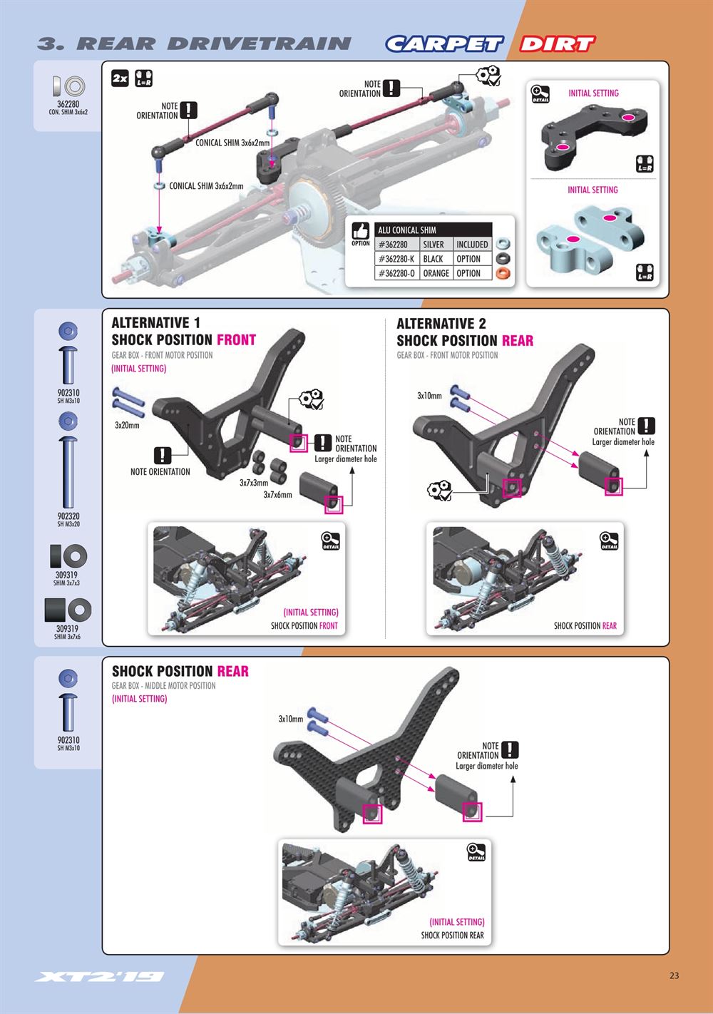 Xray - XT2D 2019 (XT2D'19) - Manual - Page 23
