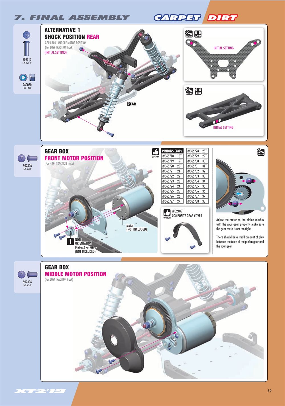 Xray - XT2D 2019 (XT2D'19) - Manual - Page 39