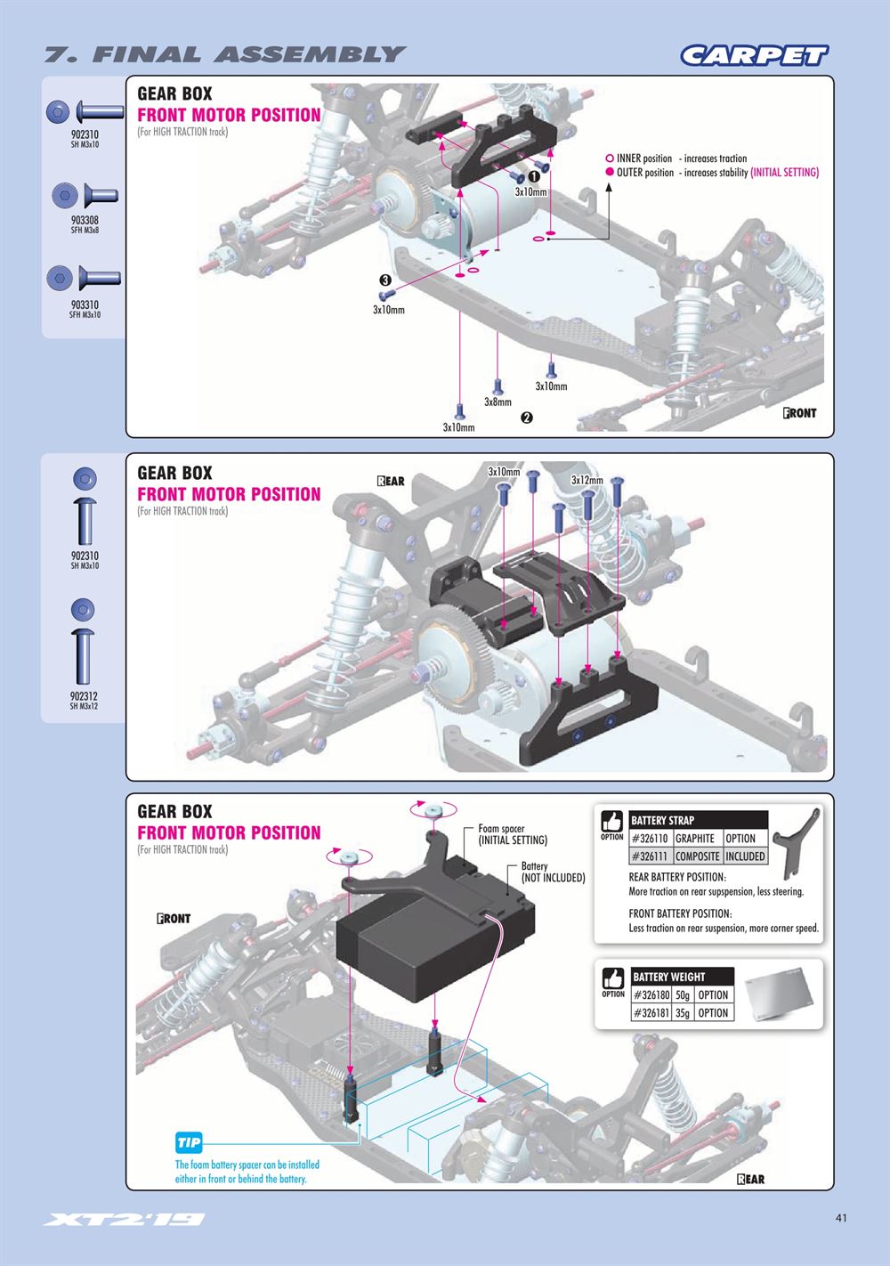 Xray - XT2D 2019 (XT2D'19) - Manual - Page 41