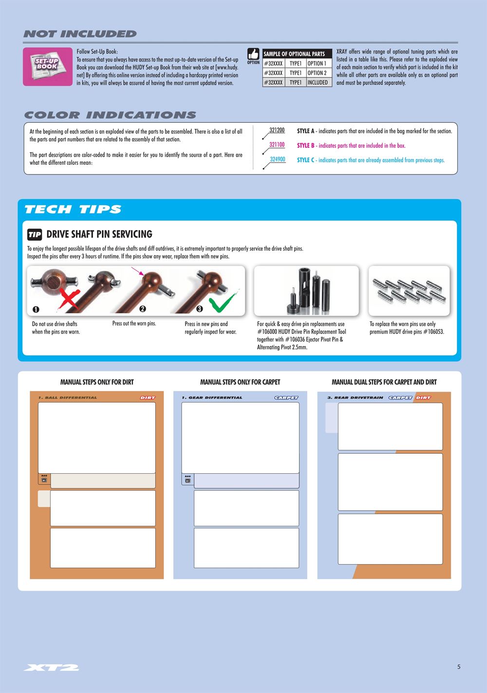 Xray - XT2D 2021 (XT2D'21) - Manual - Page 5