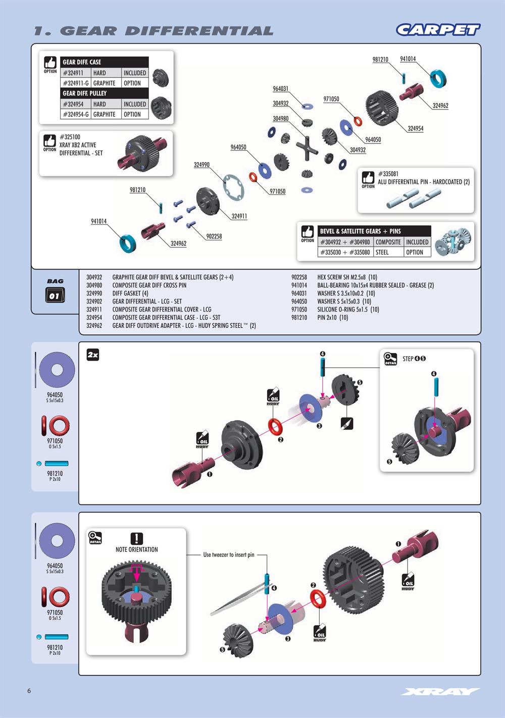 Xray - XT2D 2021 (XT2D'21) - Manual - Page 6
