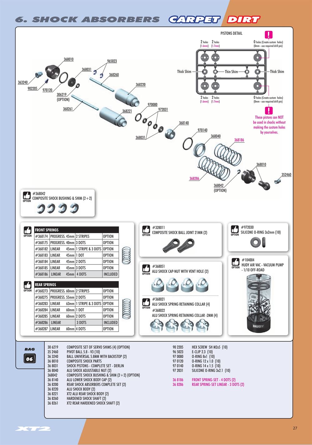 Xray - XT2D 2021 (XT2D'21) - Manual - Page 27