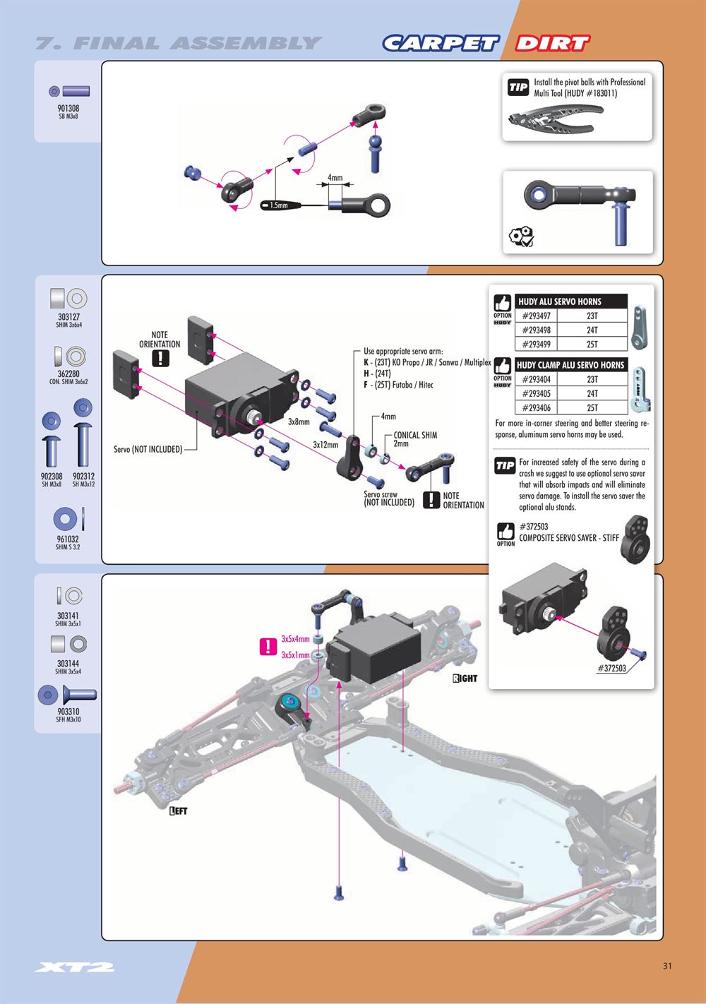 Xray - XT2D 2021 (XT2D'21) - Manual - Page 31