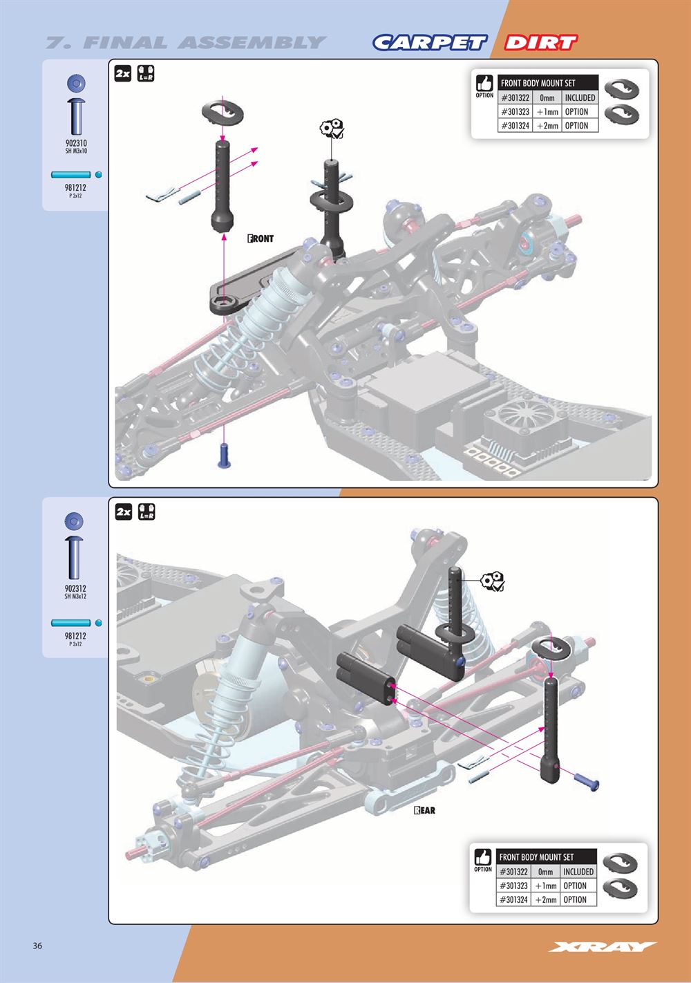 Xray - XT2D 2021 (XT2D'21) - Manual - Page 36