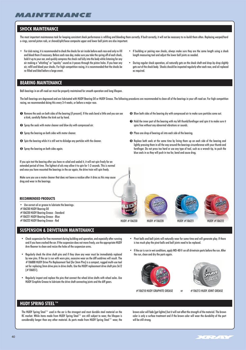 Xray - XT2D 2021 (XT2D'21) - Manual - Page 40