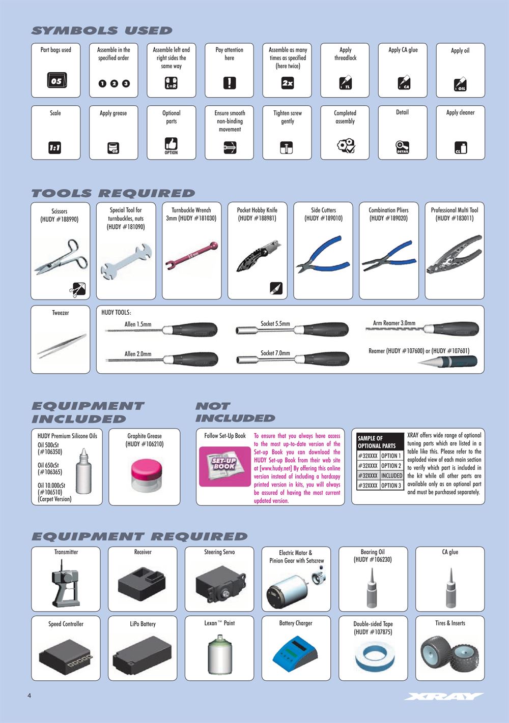 Xray - XT2C 2019 (XT2C'19) - Manual - Page 4