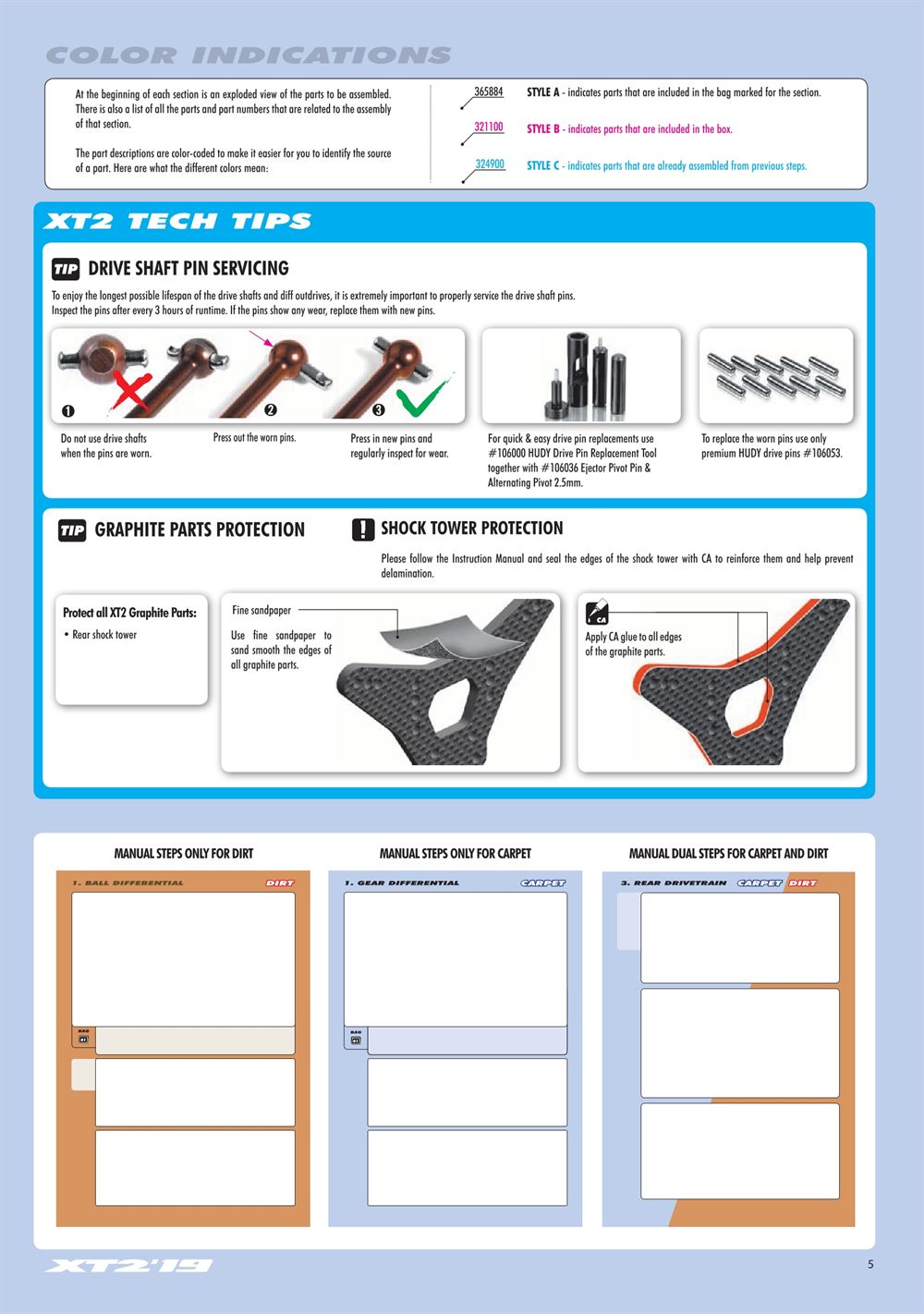Xray - XT2C 2019 (XT2C'19) - Manual - Page 5