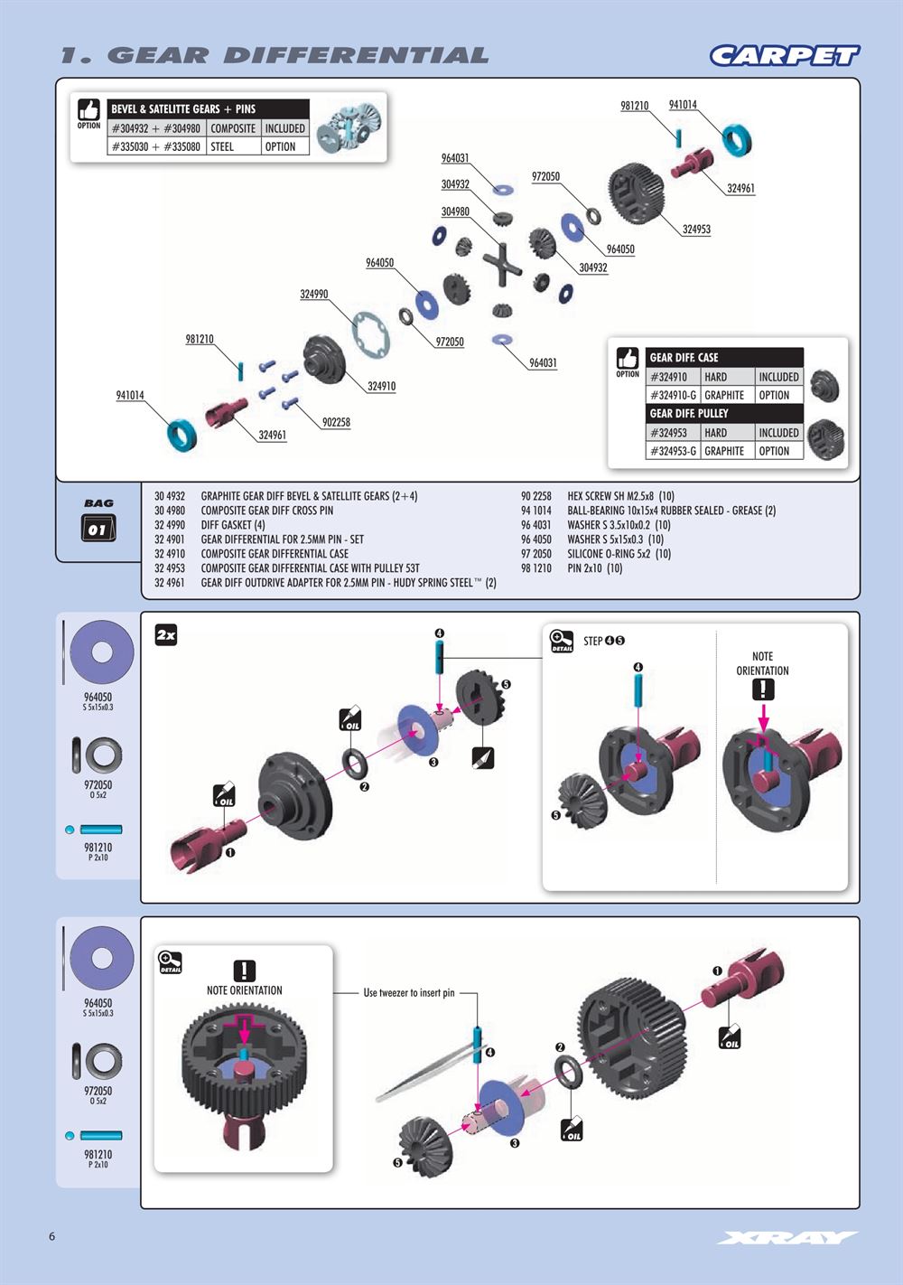 Xray - XT2C 2019 (XT2C'19) - Manual - Page 6