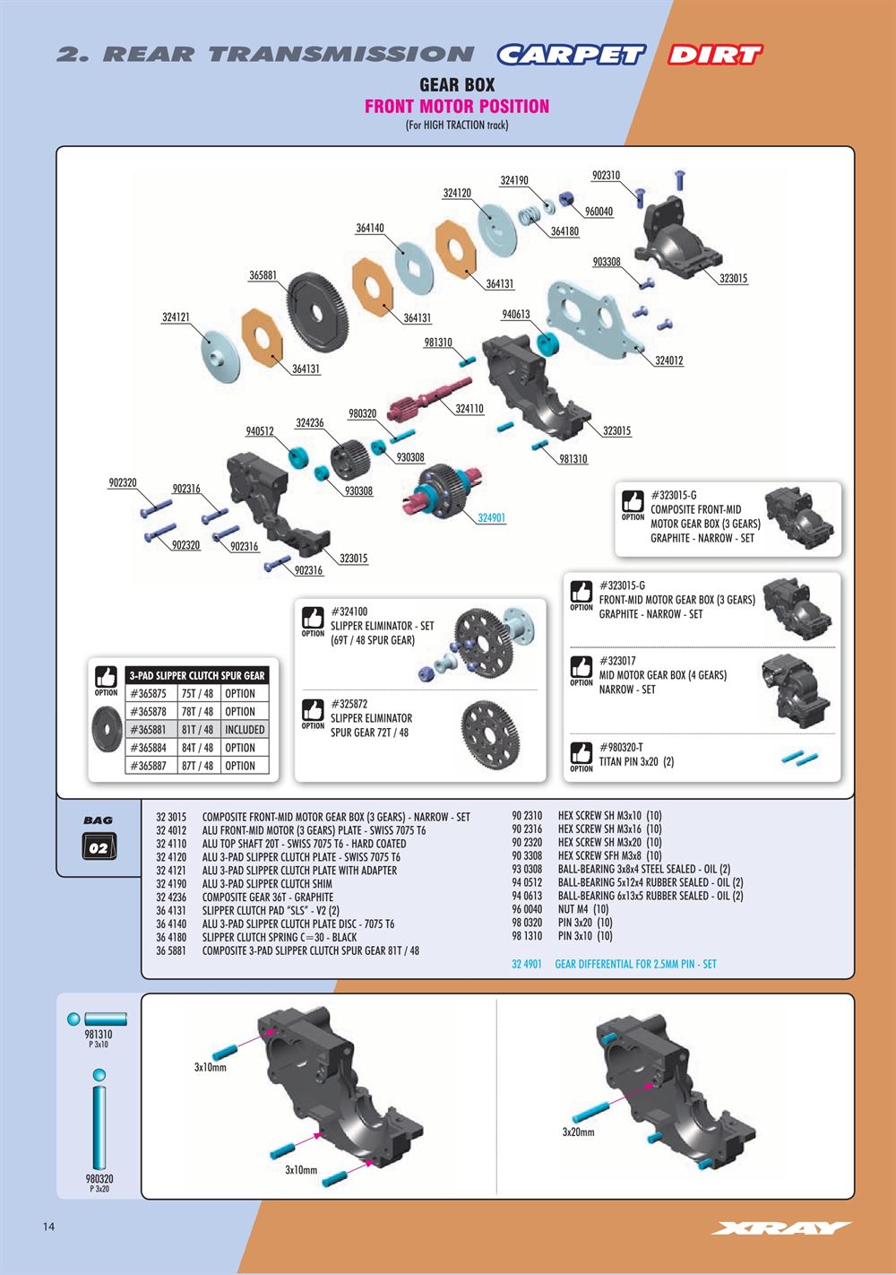 Xray - XT2C 2019 (XT2C'19) - Manual - Page 14