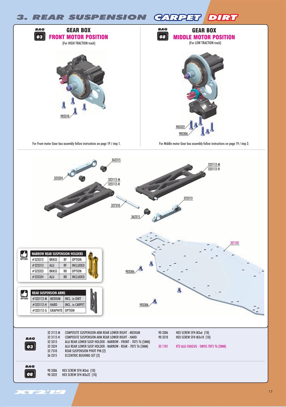 Xray - XT2C 2019 (XT2C'19) - Manual - Page 17