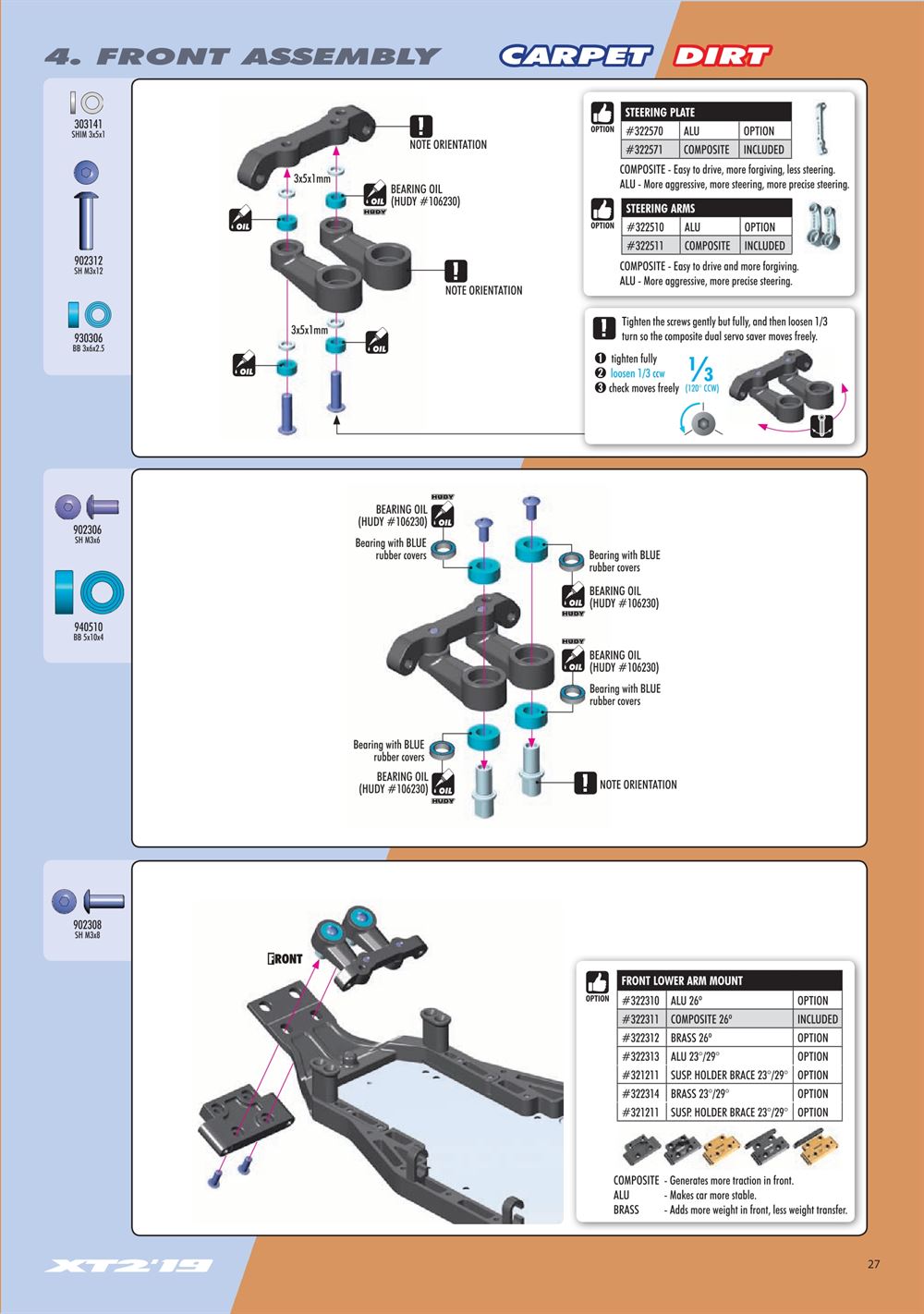 Xray - XT2C 2019 (XT2C'19) - Manual - Page 27