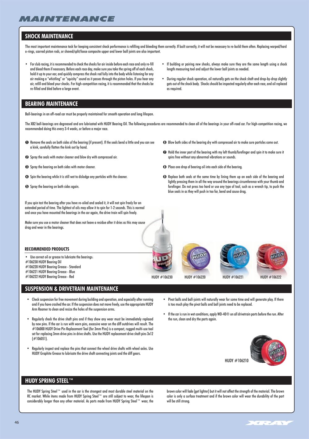Xray - XT2C 2019 (XT2C'19) - Manual - Page 46