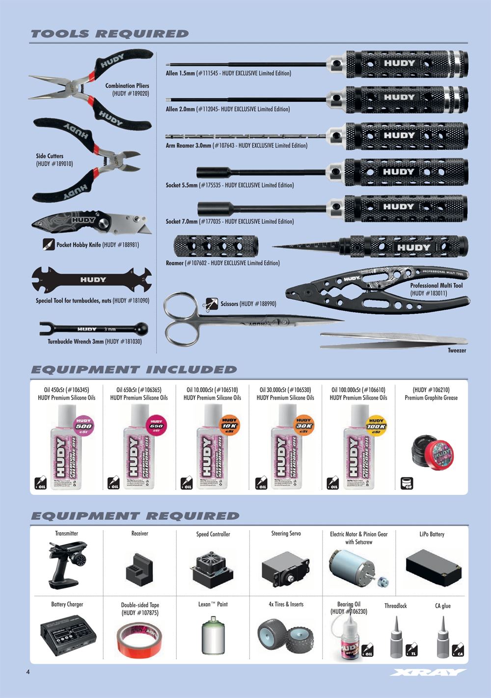 Xray - XT4.2 2020 (XT4'20) - Manual - Page 4