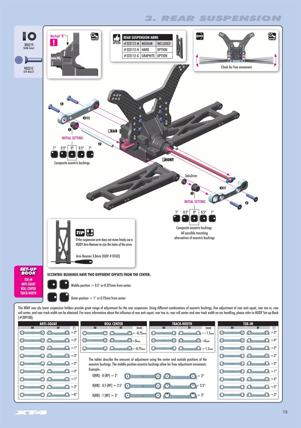 Xray - XT4.2 2020 (XT4'20) - Manual - Page 15