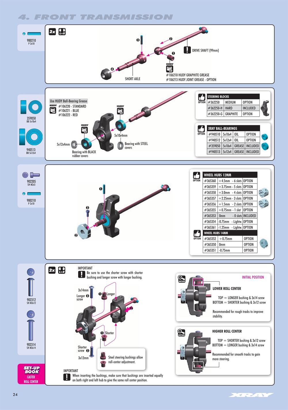 Xray - XT4.2 2020 (XT4'20) - Manual - Page 24