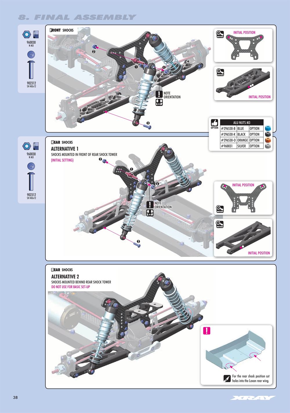 Xray - XT4.2 2020 (XT4'20) - Manual - Page 38