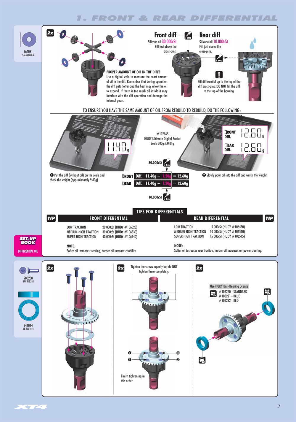 Xray - XT4 2019 (XT4'19) - Manual - Page 7