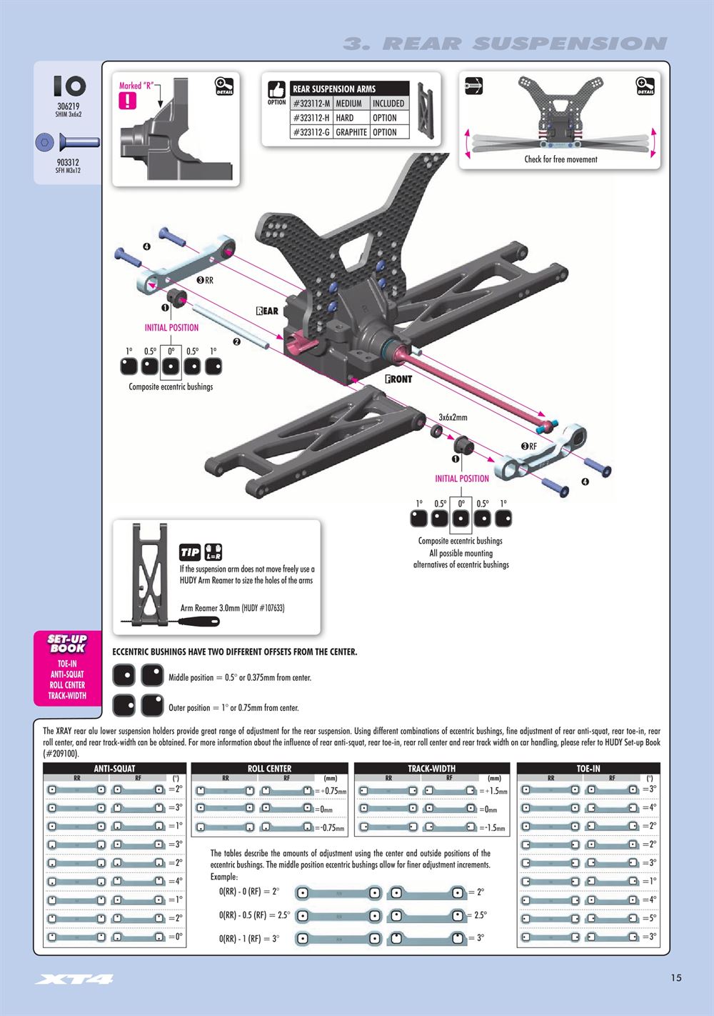 Xray - XT4 2019 (XT4'19) - Manual - Page 15