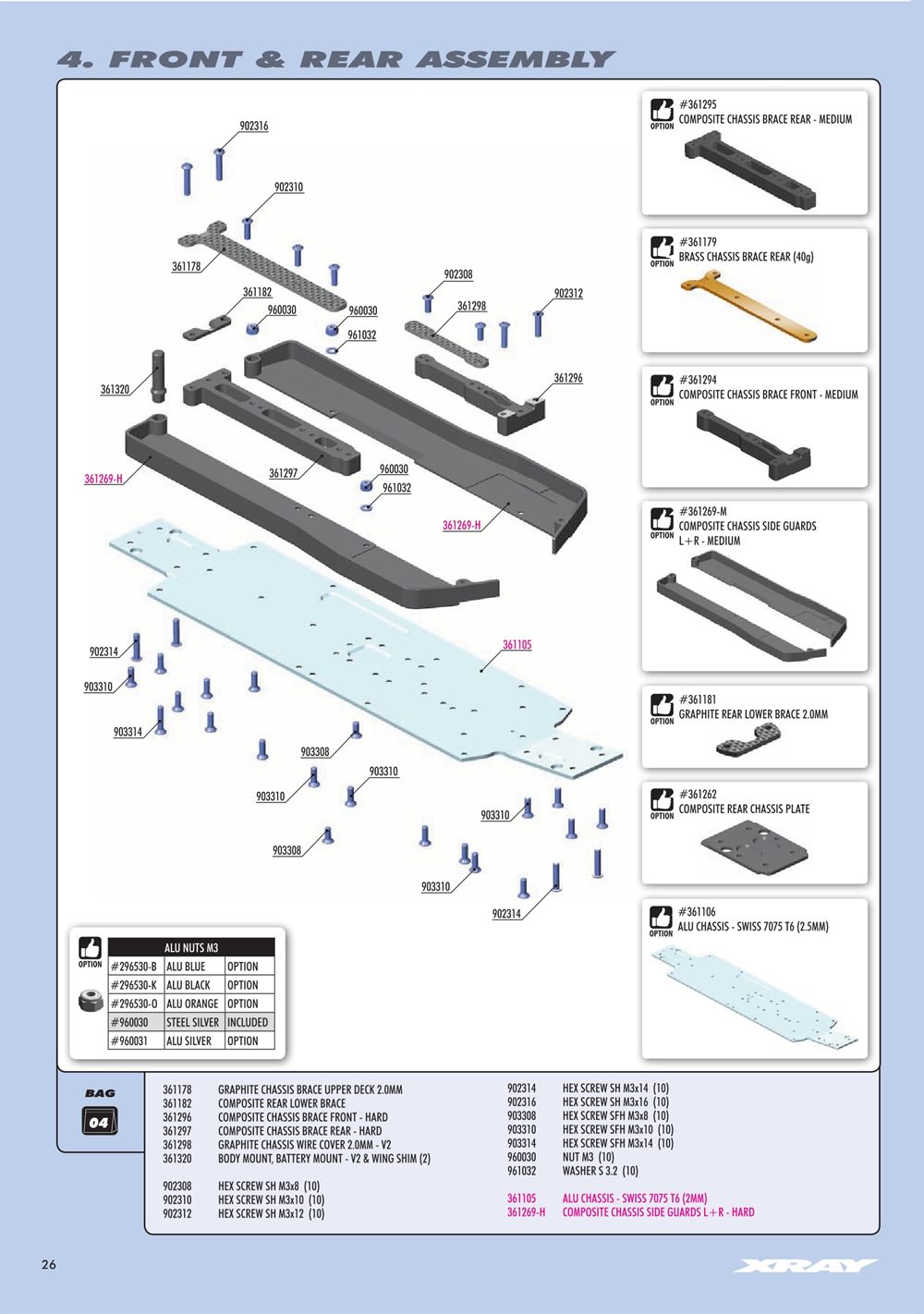 Xray - XT4 2019 (XT4'19) - Manual - Page 26