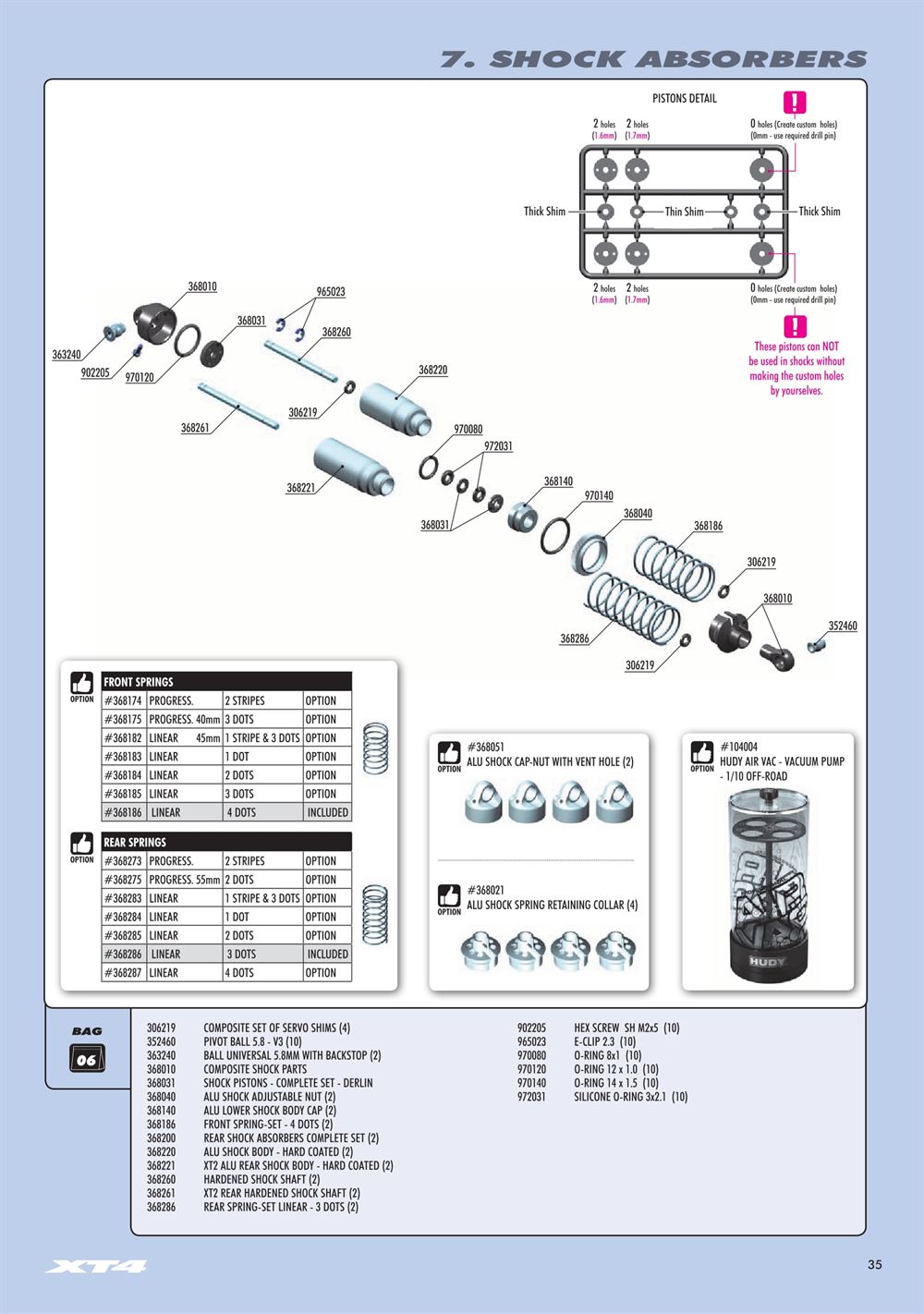 Xray - XT4 2019 (XT4'19) - Manual - Page 35