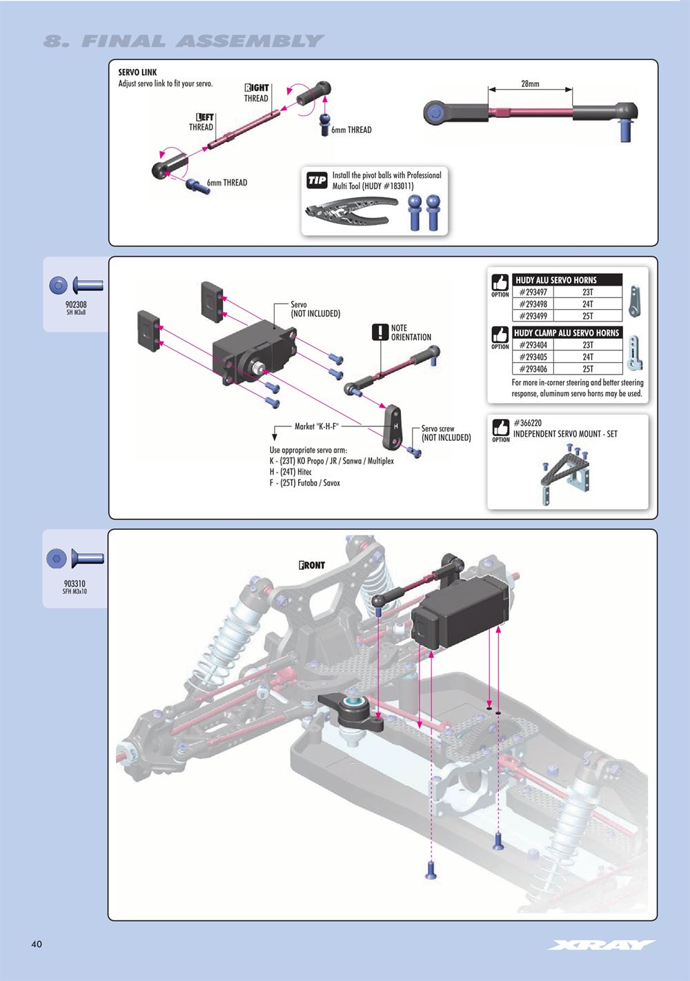 Xray - XT4 2019 (XT4'19) - Manual - Page 40