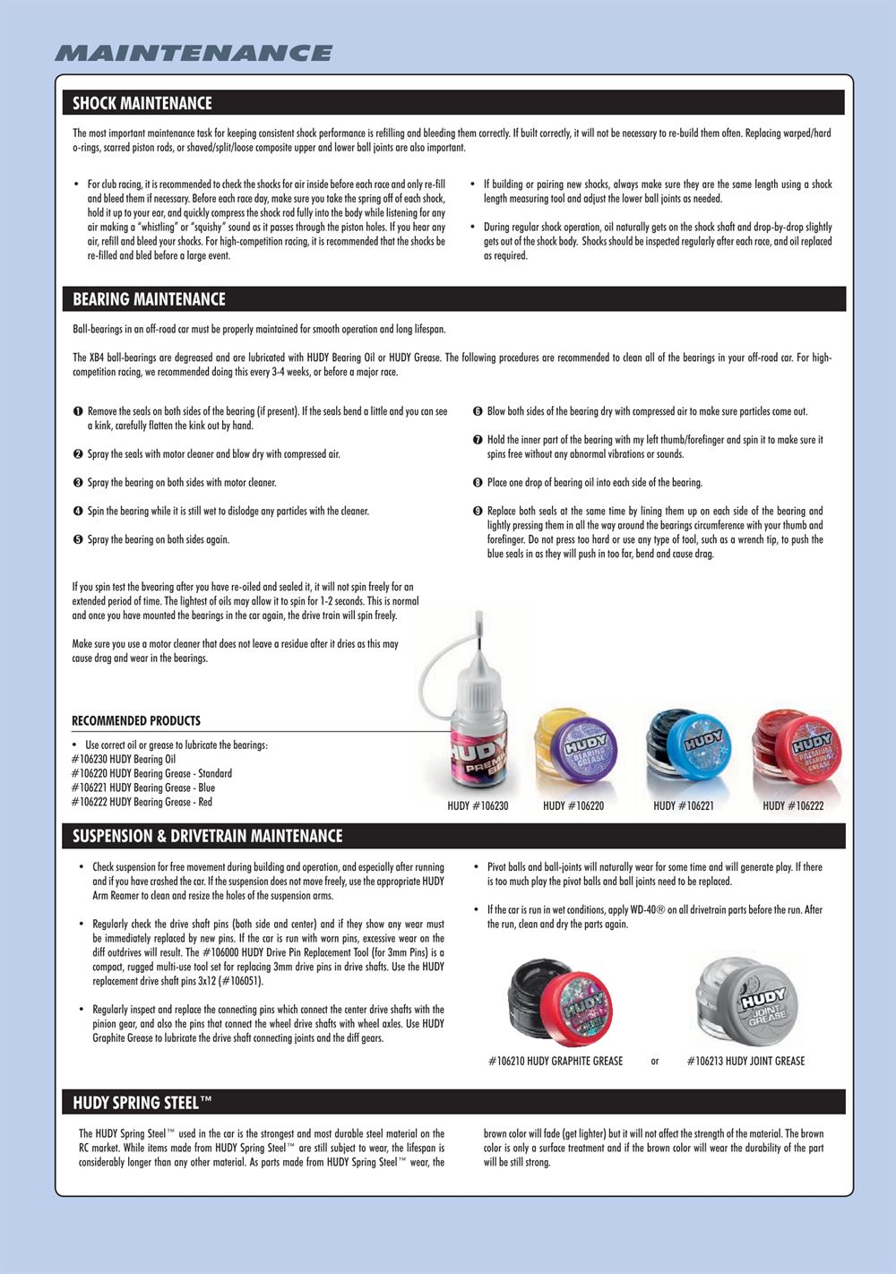 Xray - XT4 2019 (XT4'19) - Manual - Page 46