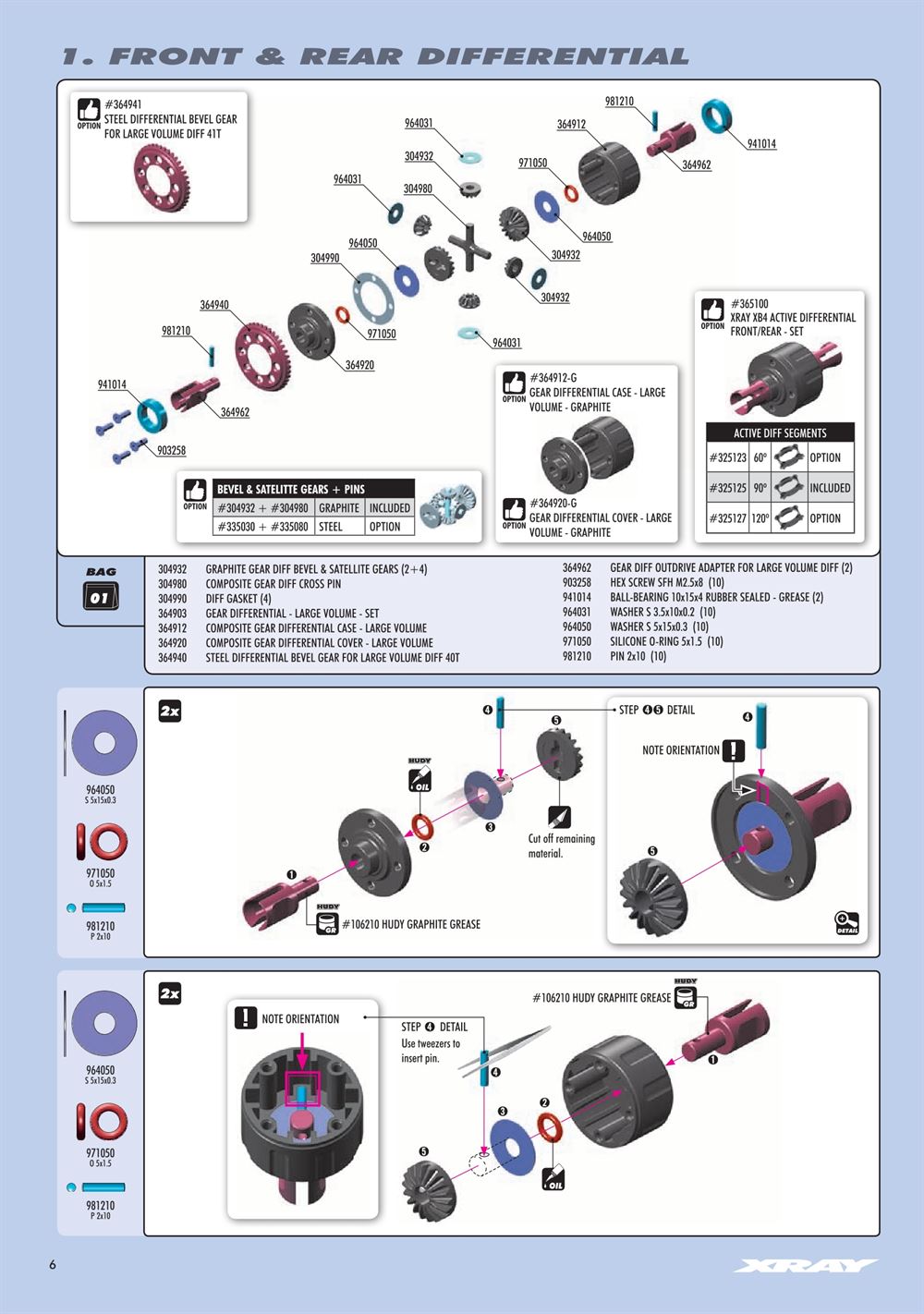 Xray - XT4 2023 (XT4'23) - Manual - Page 6